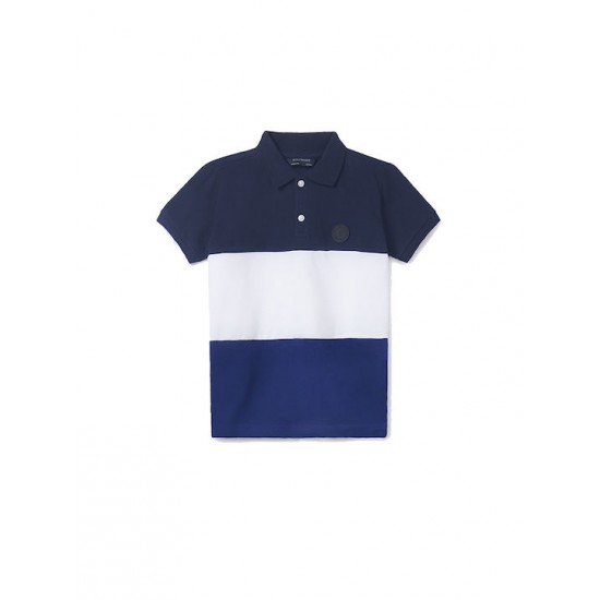 Mayoral μπλούζα πόλο για αγόρι κοντομάνικη με ρίγες 23-06105-46