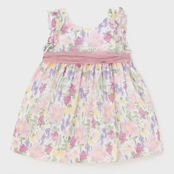 Mayoral Παιδικό Φόρεμα Floral Ροζ 24-01902-047