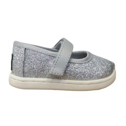 TOMS MARY JANE SILVER IRIDESCENT GLIMMER